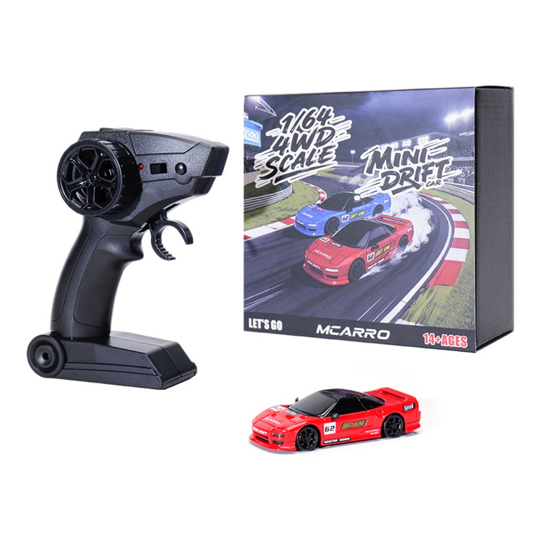 Rc Drift Car Kit - 1/64 마이크로 RC 드리프트카 2.4G 4륜구동