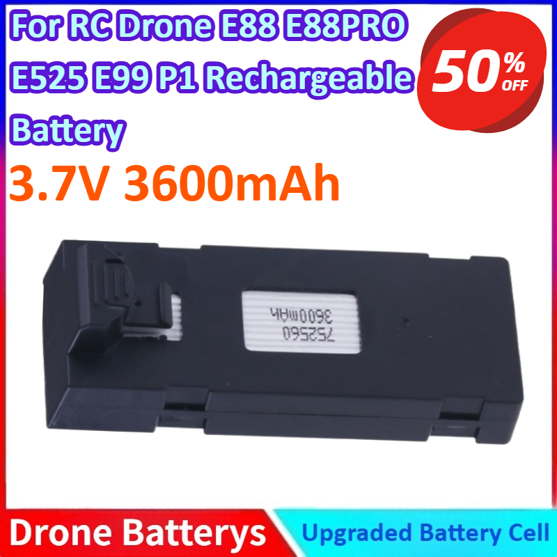 Drone Rc E99 - 3.7V 3600mAh 새 리튬 이온 배터리