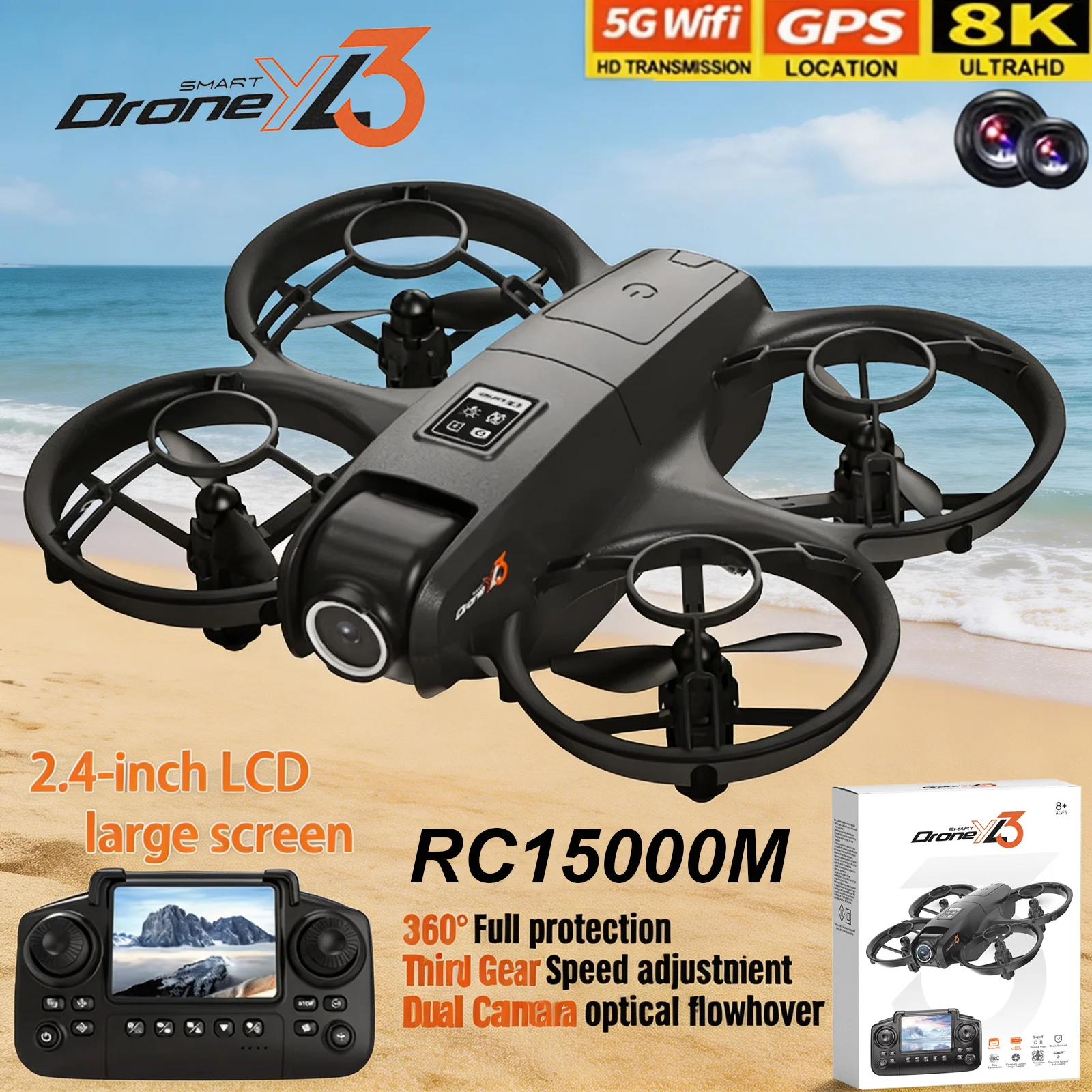 Nano Quad Fpv - 새로운 YL3 RC 드론 8K 1080P