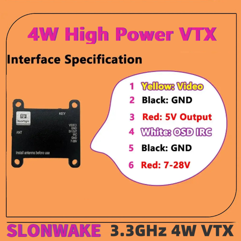 SLONWAKE FPV 3.3G 16채널 4000mW  - Drone Rc Controller 리뷰 및 가격