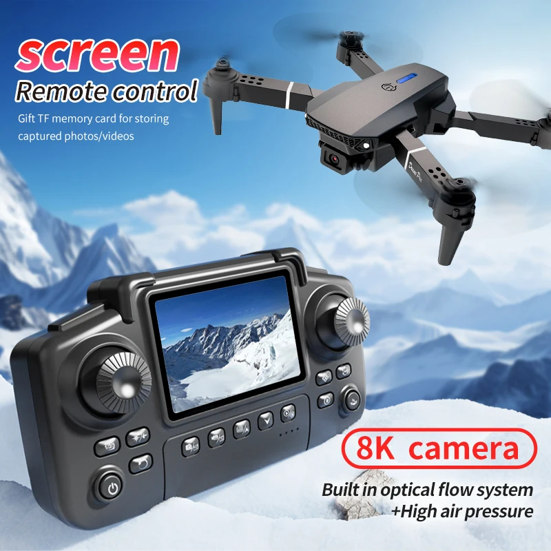 전문 E88 프로 드론 스크린 8K HD 카메라 WiF - Nano Quad Fpv 리뷰 및 가격