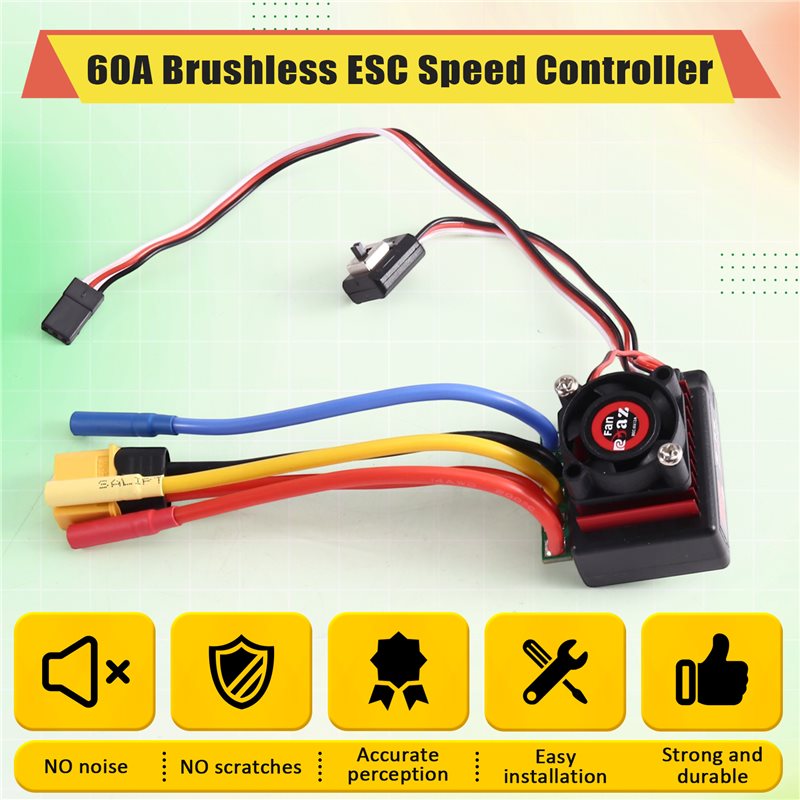 AINY-60A 브러시리스 ESC 속도 컨트롤러(XT6 - Rc Boat Brushless Motor 리뷰 및 가격