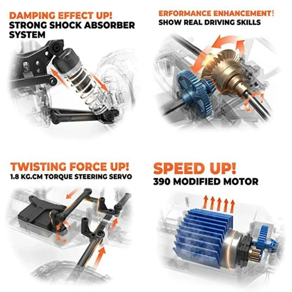 WLtoys 1:16 스케일 대형 RC 자동차 50 k - Rc Drift Car Kit 리뷰 및 가격