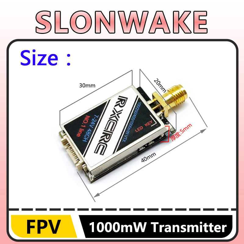 SLONWAKE 5.8G 48CH 1W VTX 100/ - Receiver Rc Drone 리뷰 및 가격