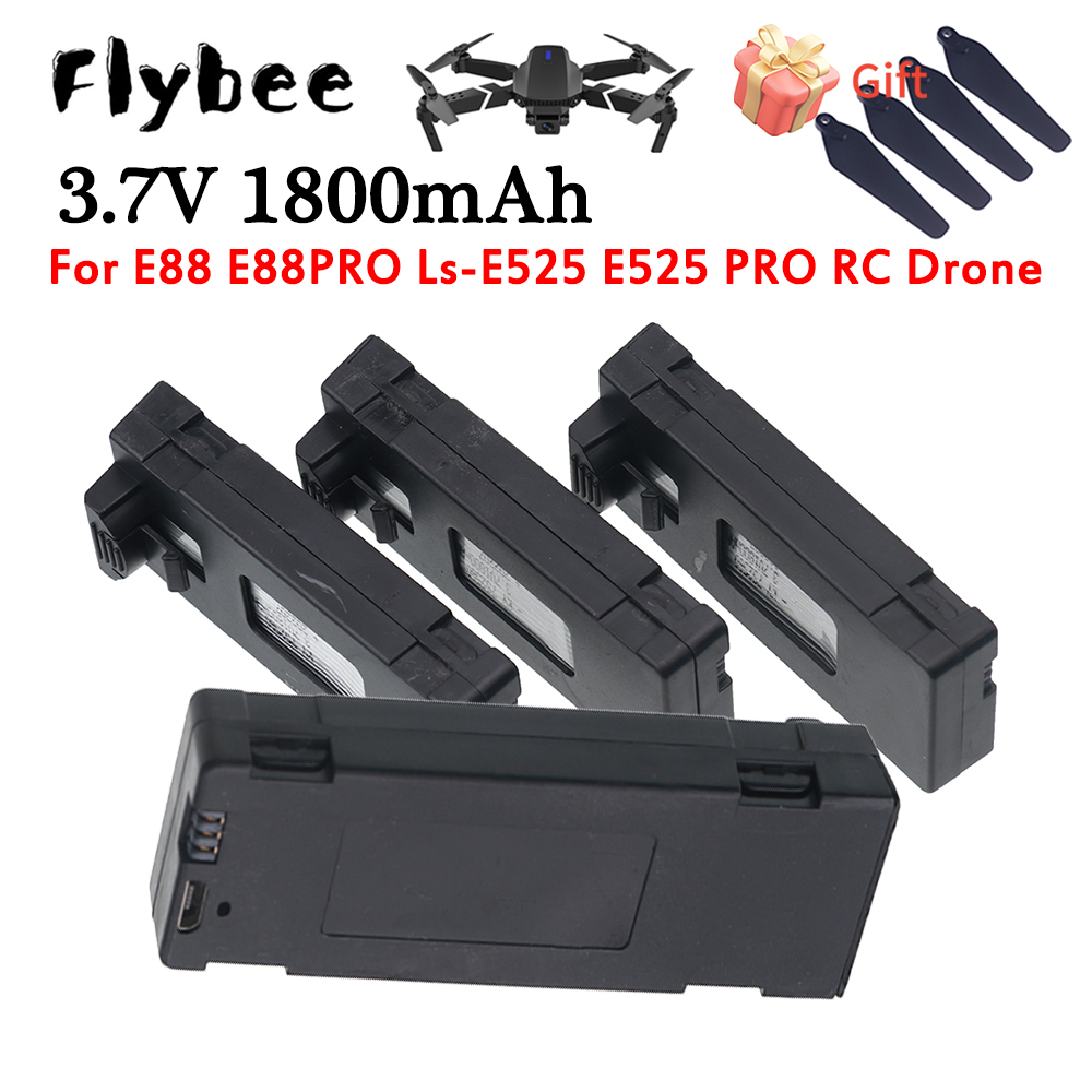 E88 배터리 충전식 배터리 3.7V 1800mAh R - Drone Rc E99 리뷰 및 가격