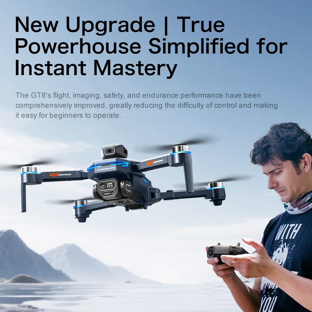 새로운 GT8 RC 드론, 1080P 광각 8K 전문가 - Drone Rc Price 리뷰 및 가격
