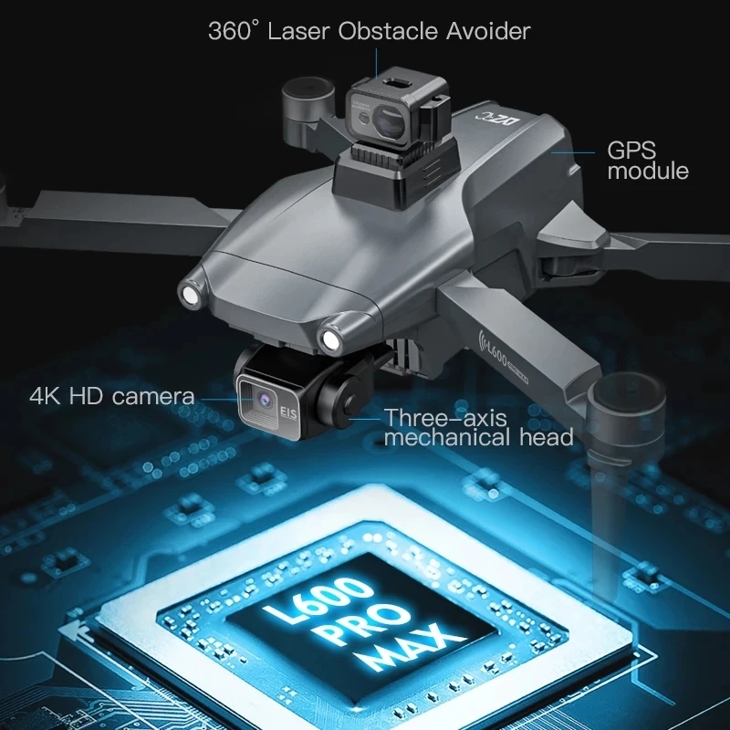 L600 PRO MAX GPS 드론 전문 4K 3축 P - Nano Quad Fpv 리뷰 및 가격