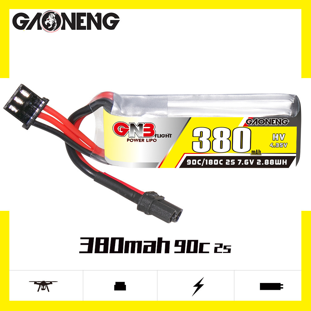 GNB 2S 7.6V 380mAh 90C/180C Li - Nano Quad Fpv 리뷰 및 가격