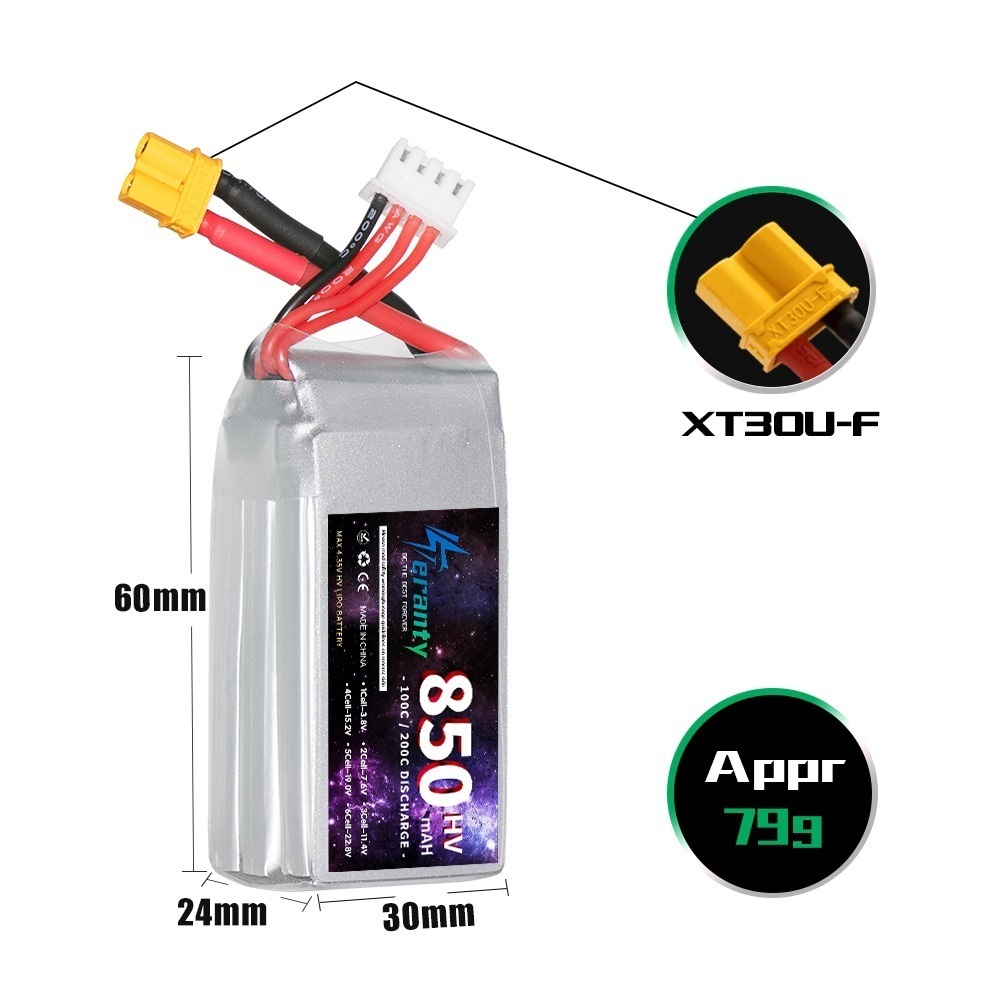 1/2/3PCS TERANTY 3S 11.4V Lipo - Nano Quad Fpv 리뷰 및 가격